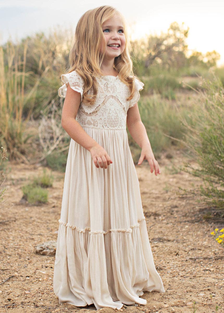 Joyfolie - Macy Dress in Cream - Toddler
