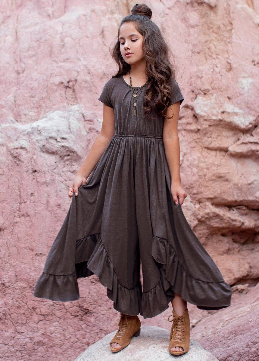 Joyfolie - Kid's Canyon Jumpsuit in Cinder
