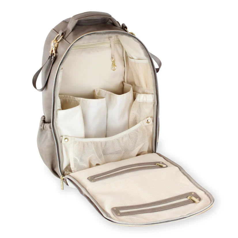 Itzy Ritzy Vanilla Latte Boss Plus Diaper Backpack