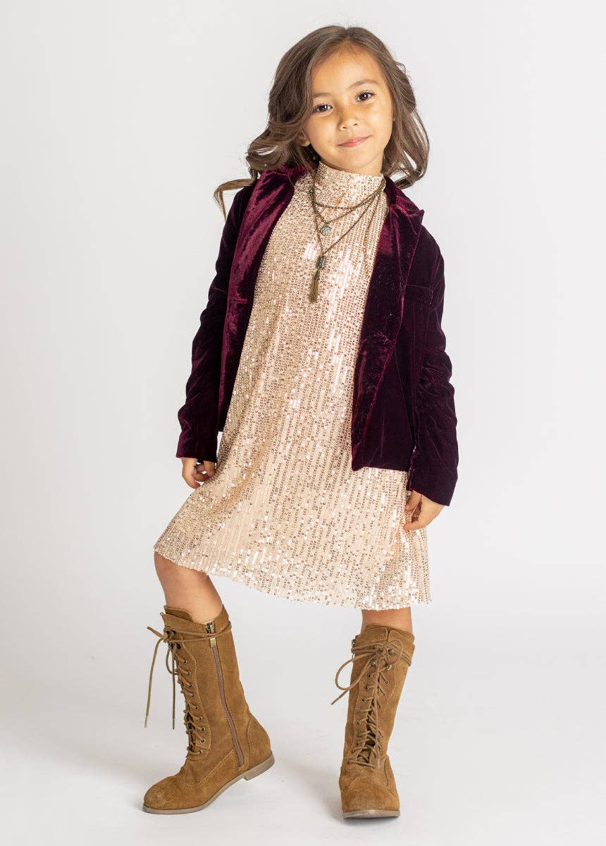 Joyfolie - Toddler Chele Dress in Champagne
