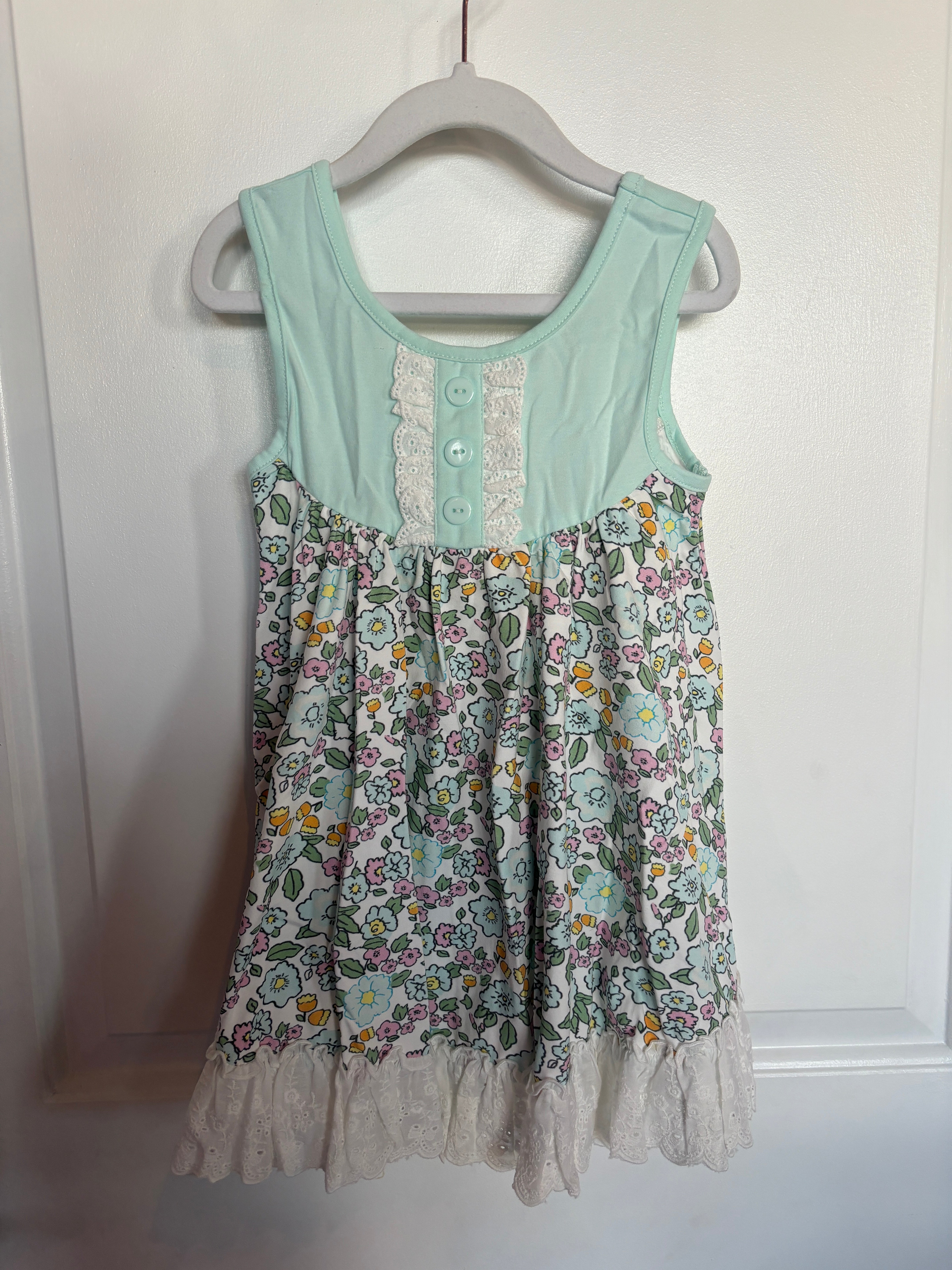 Girls Spring Summer Tunic Top and Shorts Set