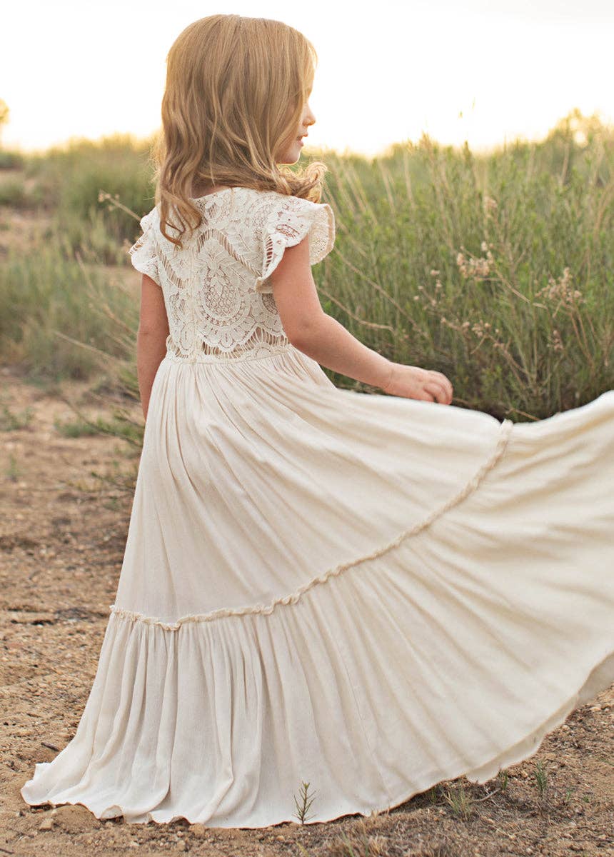 Joyfolie - Macy Dress in Cream - Toddler