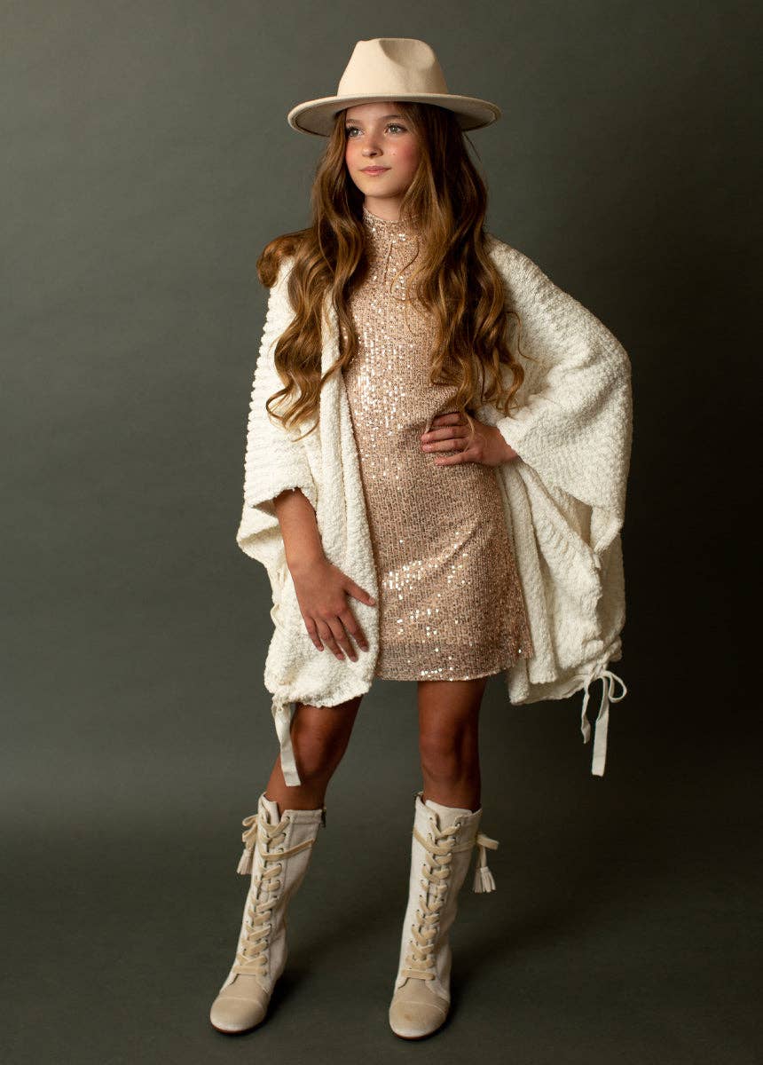 Joyfolie - Kid's Chele Dress in Champagne