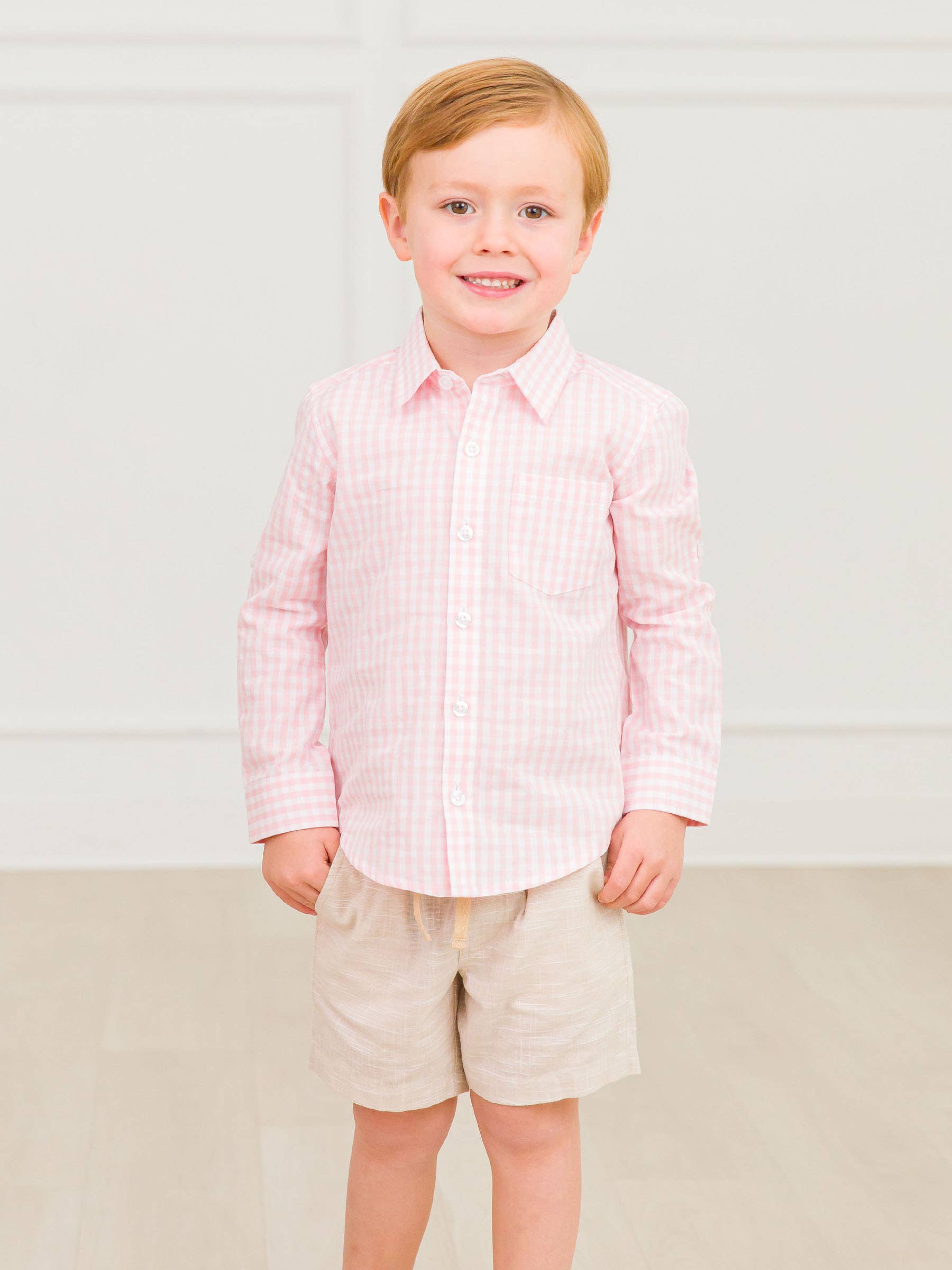 RuffleButts + RuggedButts - Boys Khaki Pull-on Shorts
