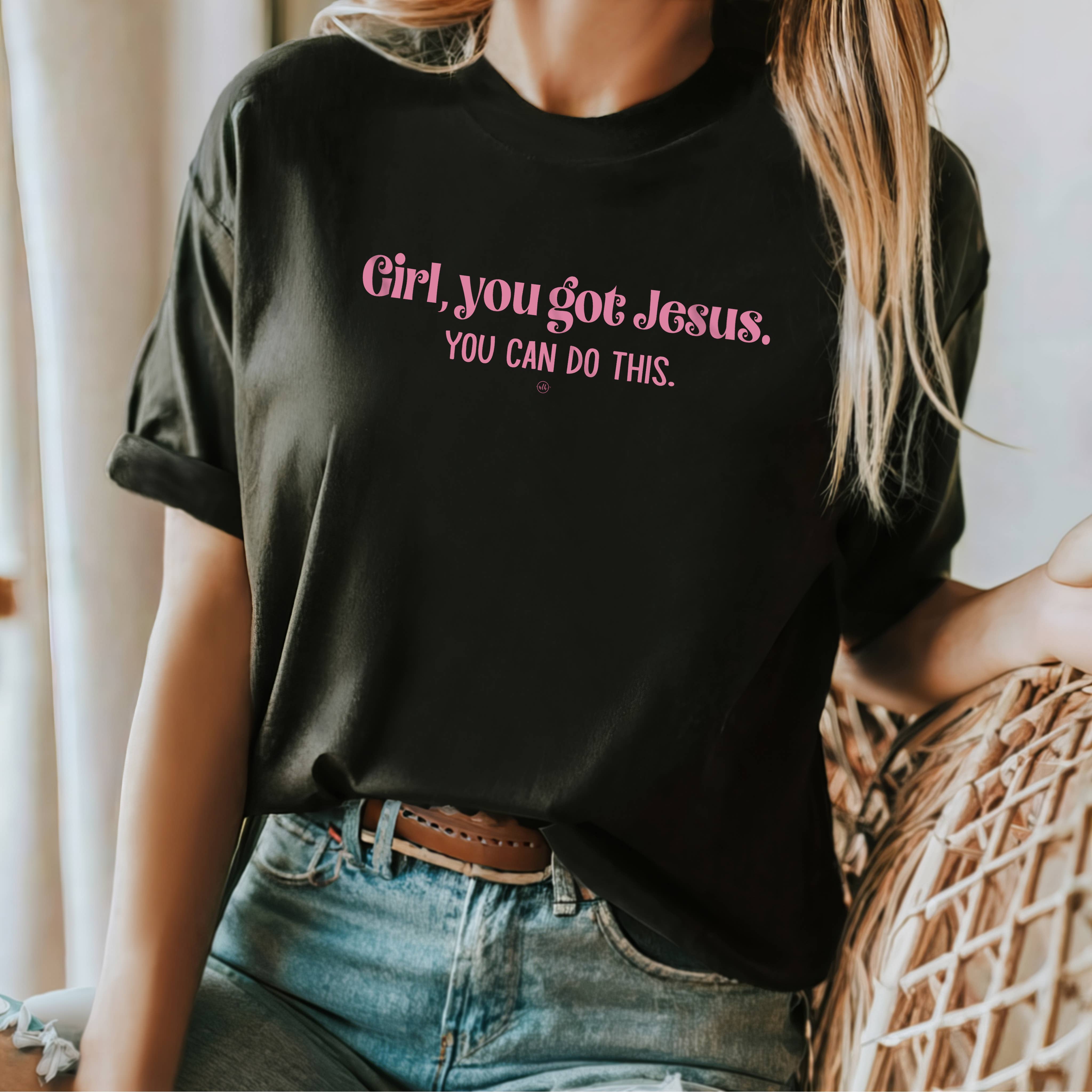 Never Lose Hope Designs - Girl, You got Jesus You can do this Kid's Christian Tee