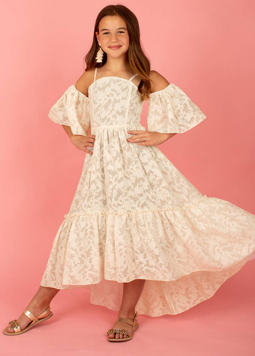Joyfolie - Kid's Chloe Dress in Bone White