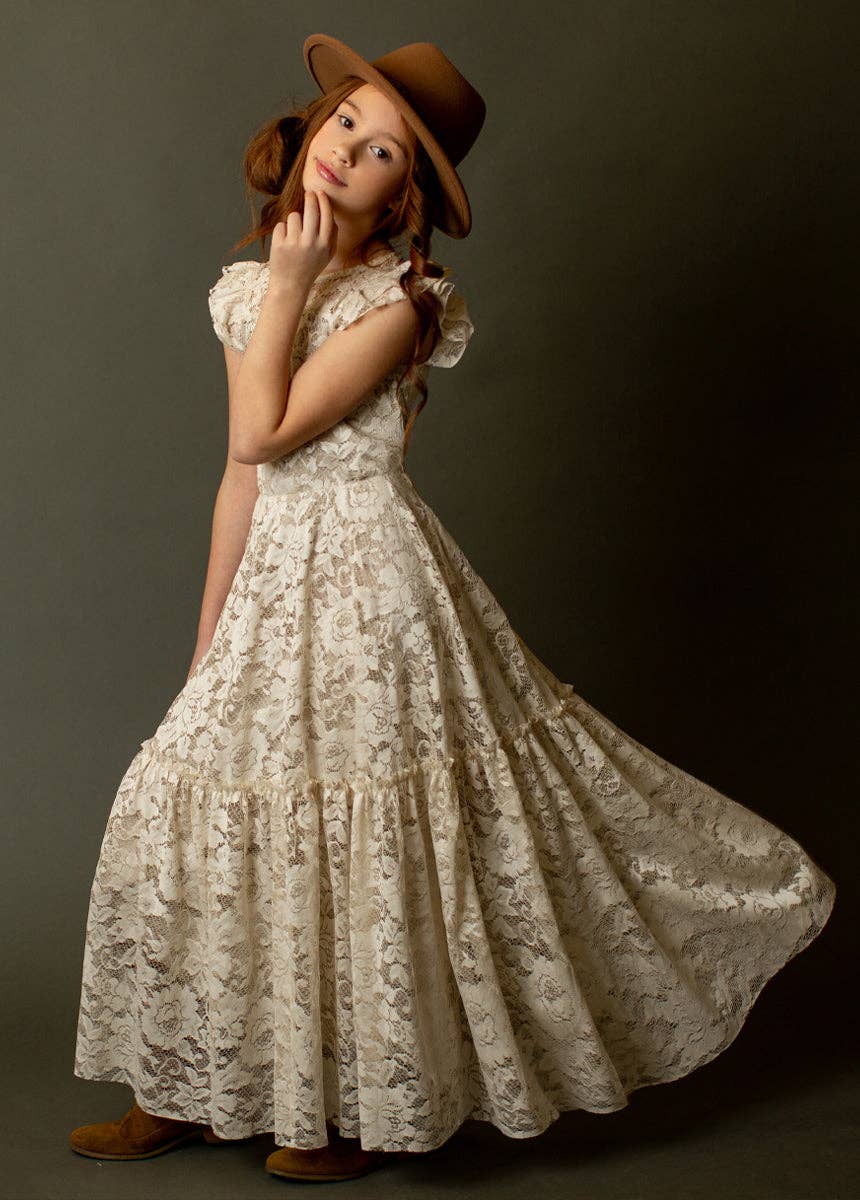 Joyfolie - Kid's Angie Dress in Magnolia