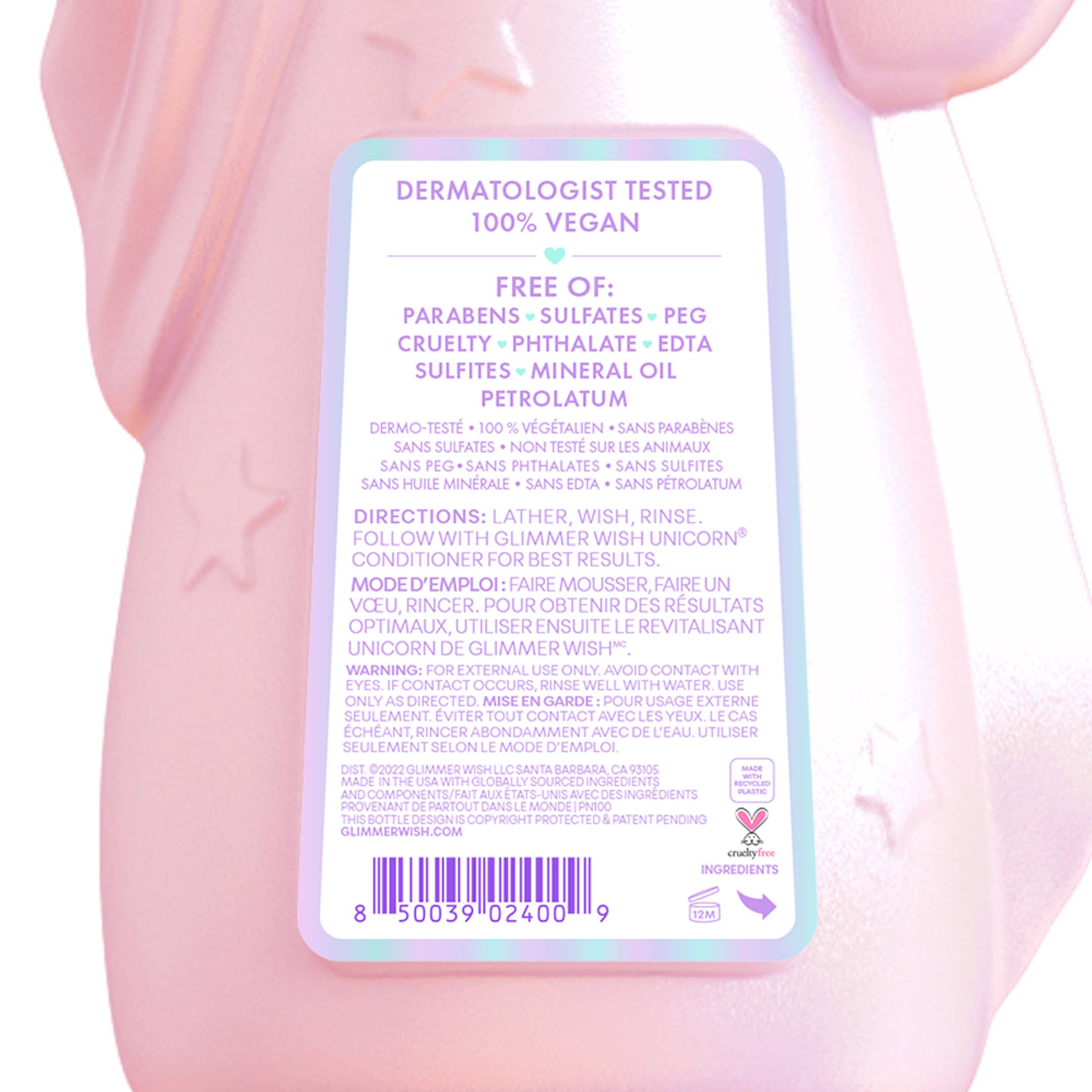 Glimmer Wish - Unicorn Kids Shampoo | Paraben & Sulfate Free