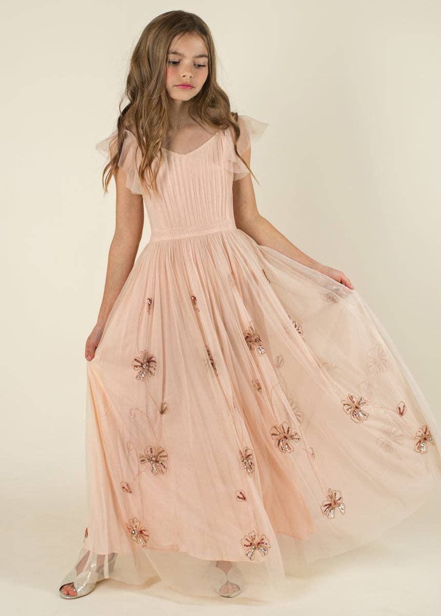 Joyfolie - Kid's Kristine Dress in Blush