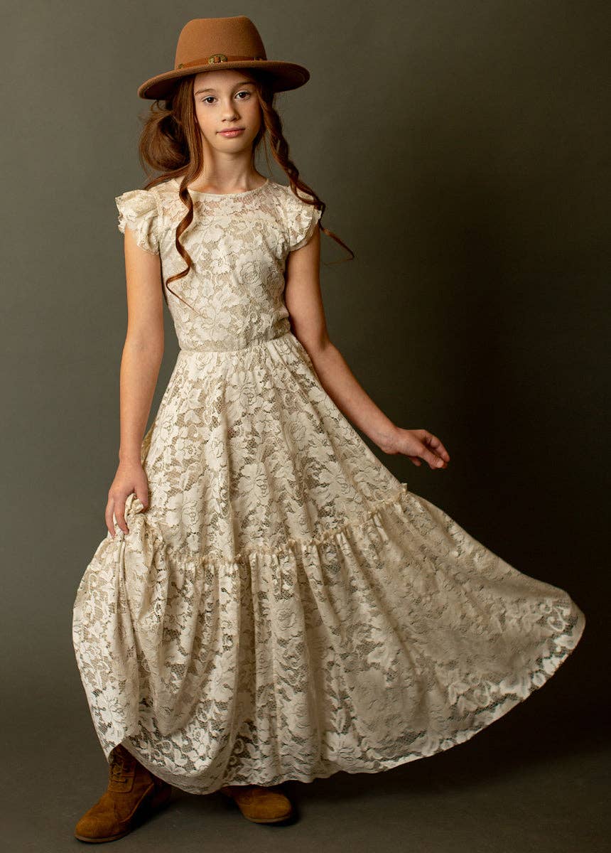 Joyfolie - Kid's Angie Dress in Magnolia