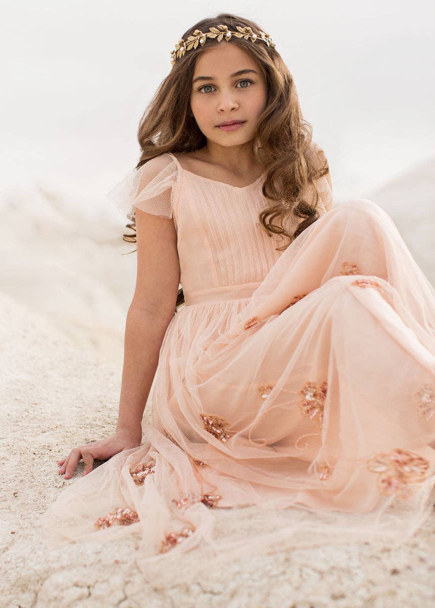 Joyfolie - Kid's Kristine Dress in Blush