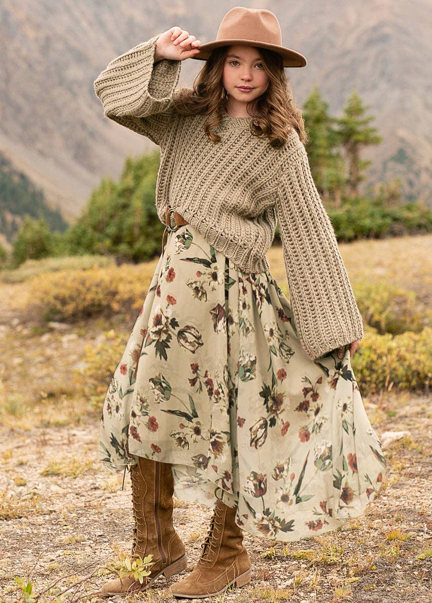 Joyfolie - Kid's Emily Sweater in Dune