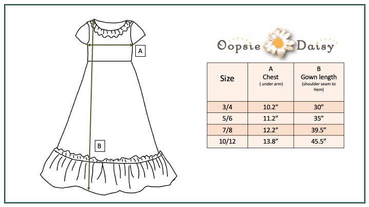 Oopsie Daisy - Kids Christmas Holiday Nutcracker Ruffle Lounge Play Gown