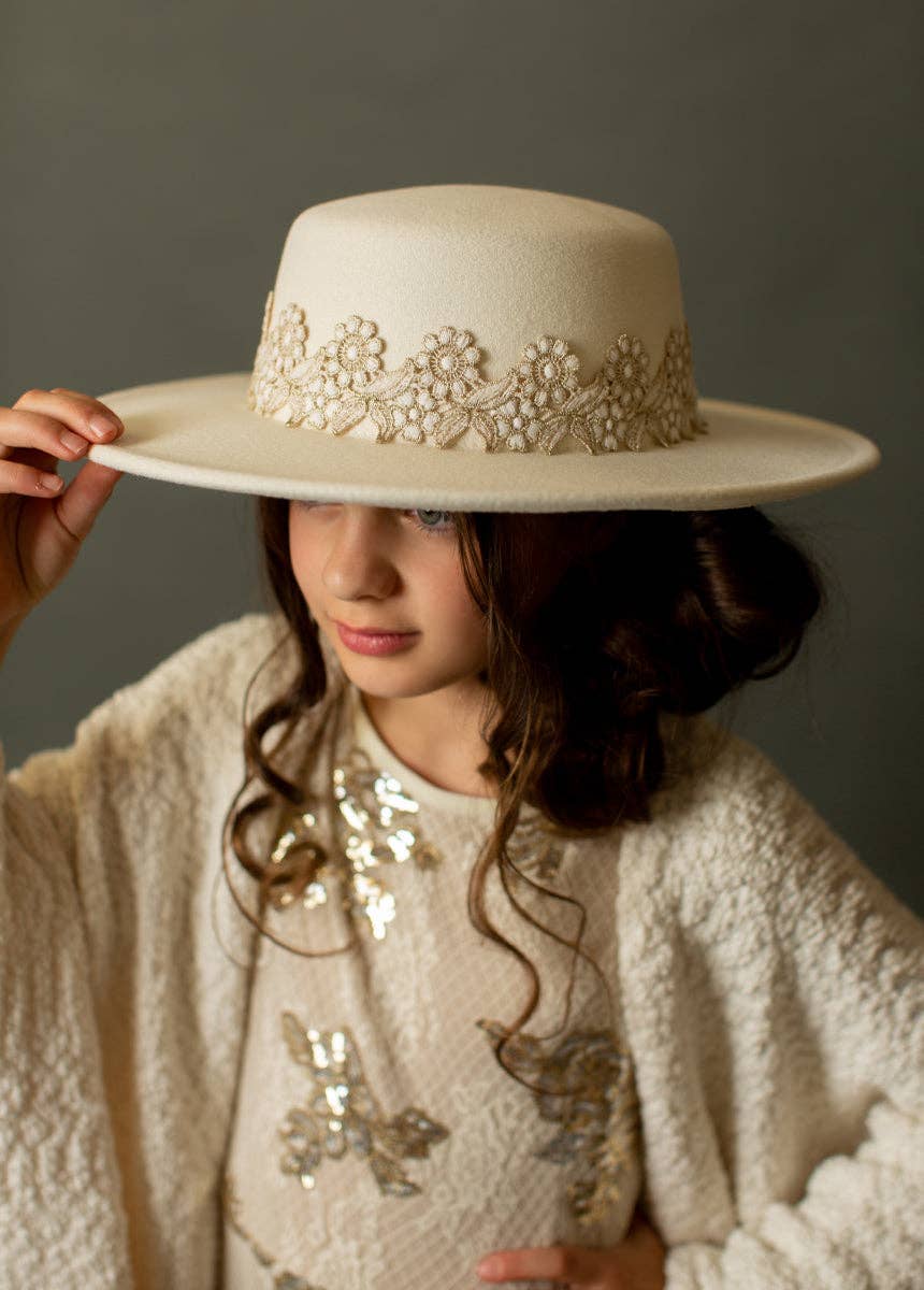 Joyfolie - Kid's Hallie Hat in Cream