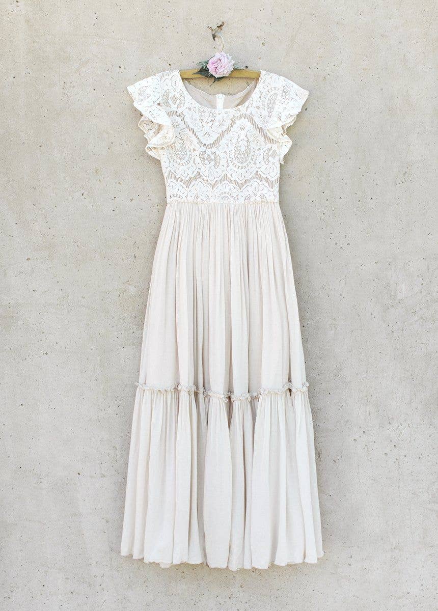 Joyfolie - Macy Dress in Cream - Toddler