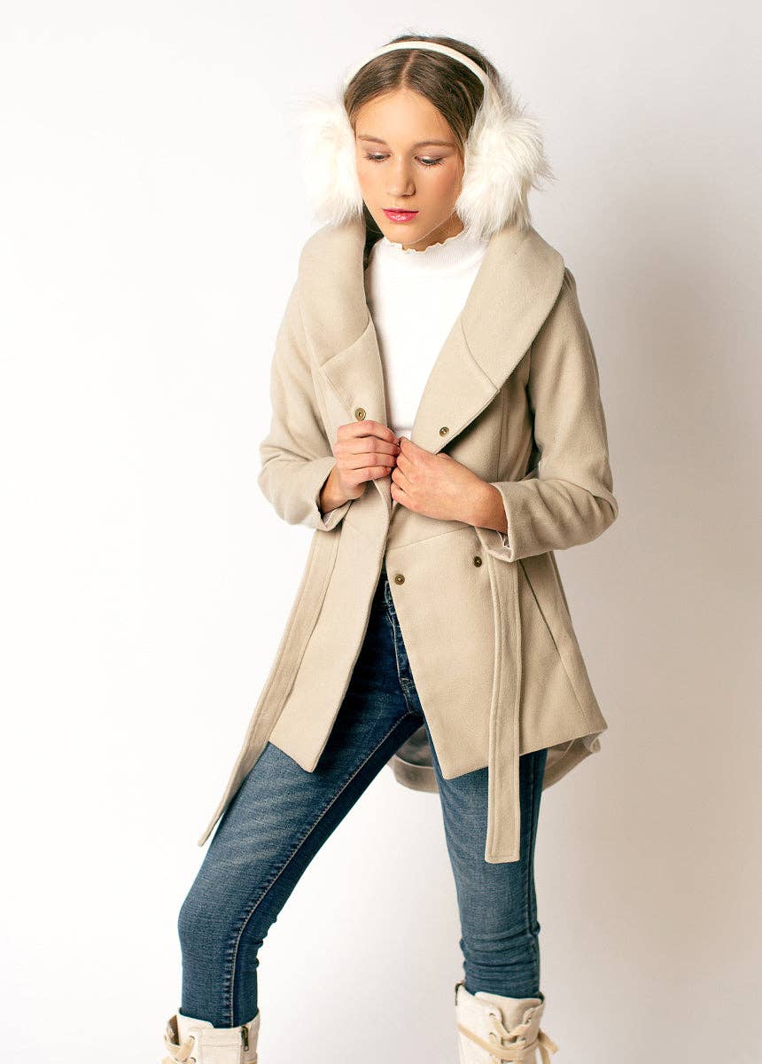 Joyfolie - Kid's Neve Jacket in Oat