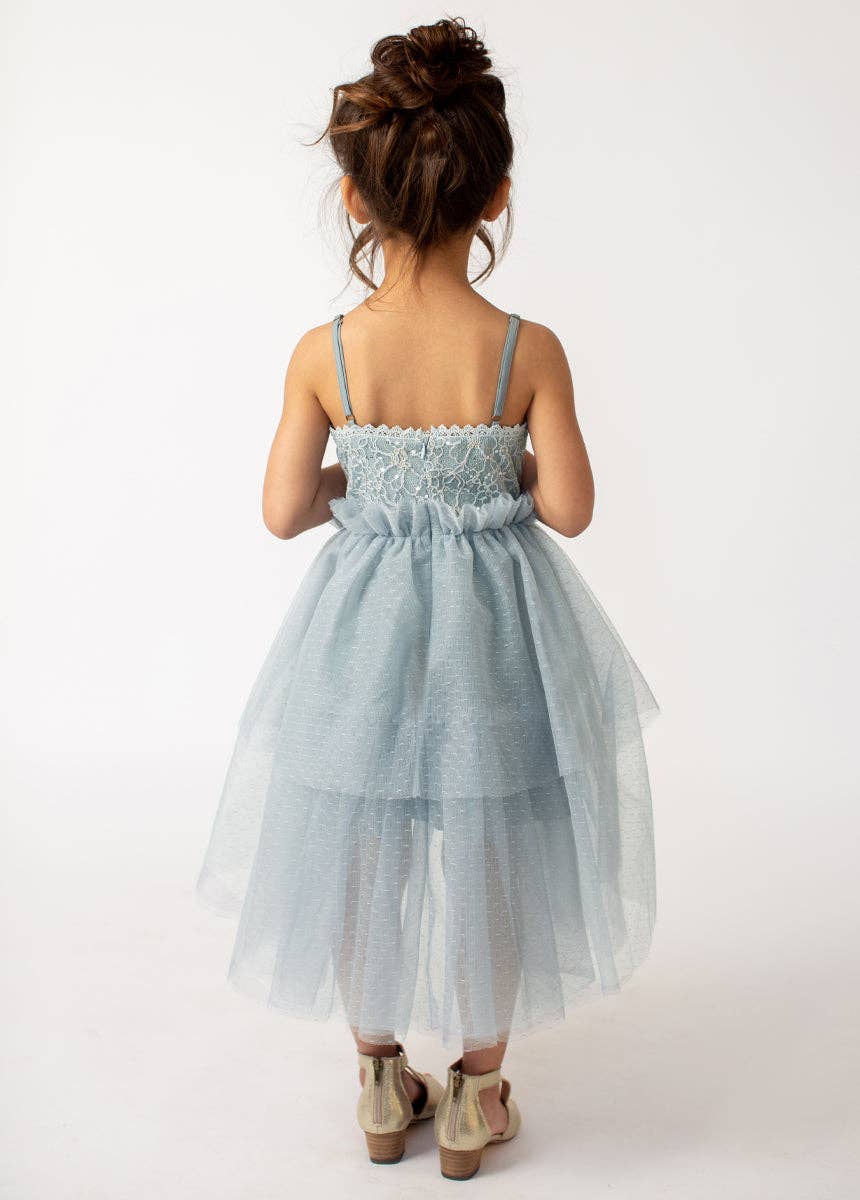 Joyfolie - Toddler Aryana Dress in Blue Smoke