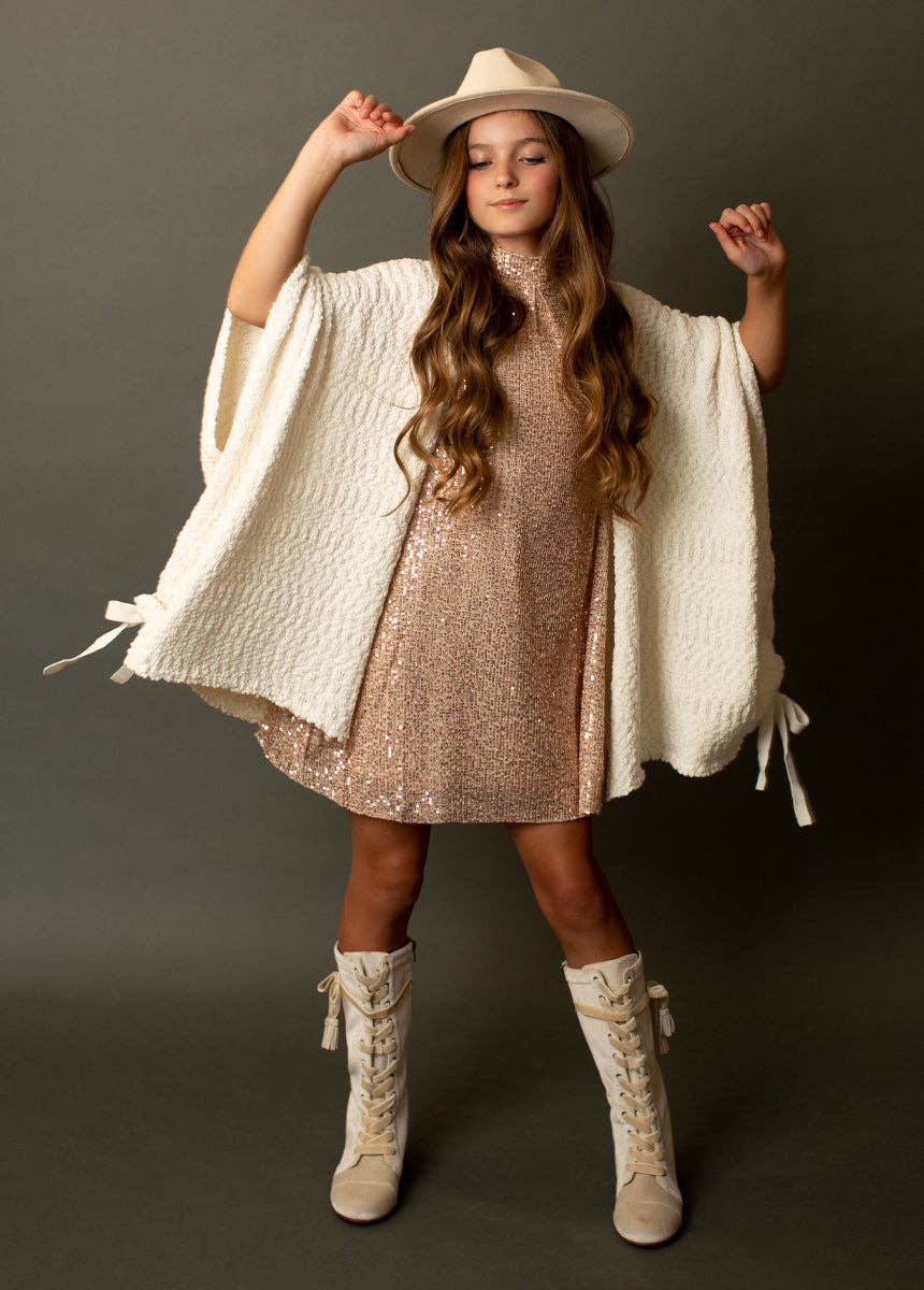 Joyfolie - Kid's Chele Dress in Champagne