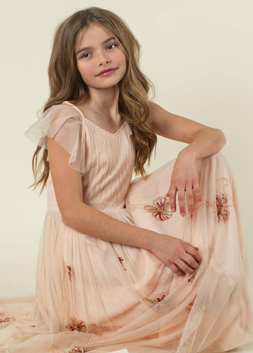 Joyfolie - Kid's Kristine Dress in Blush