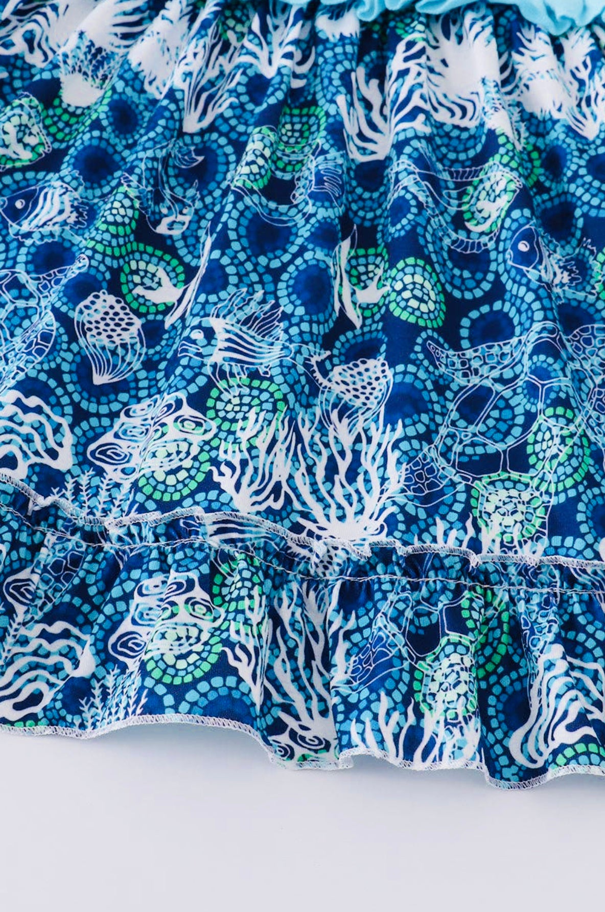 Marine Creature Embroidery Strap Dress