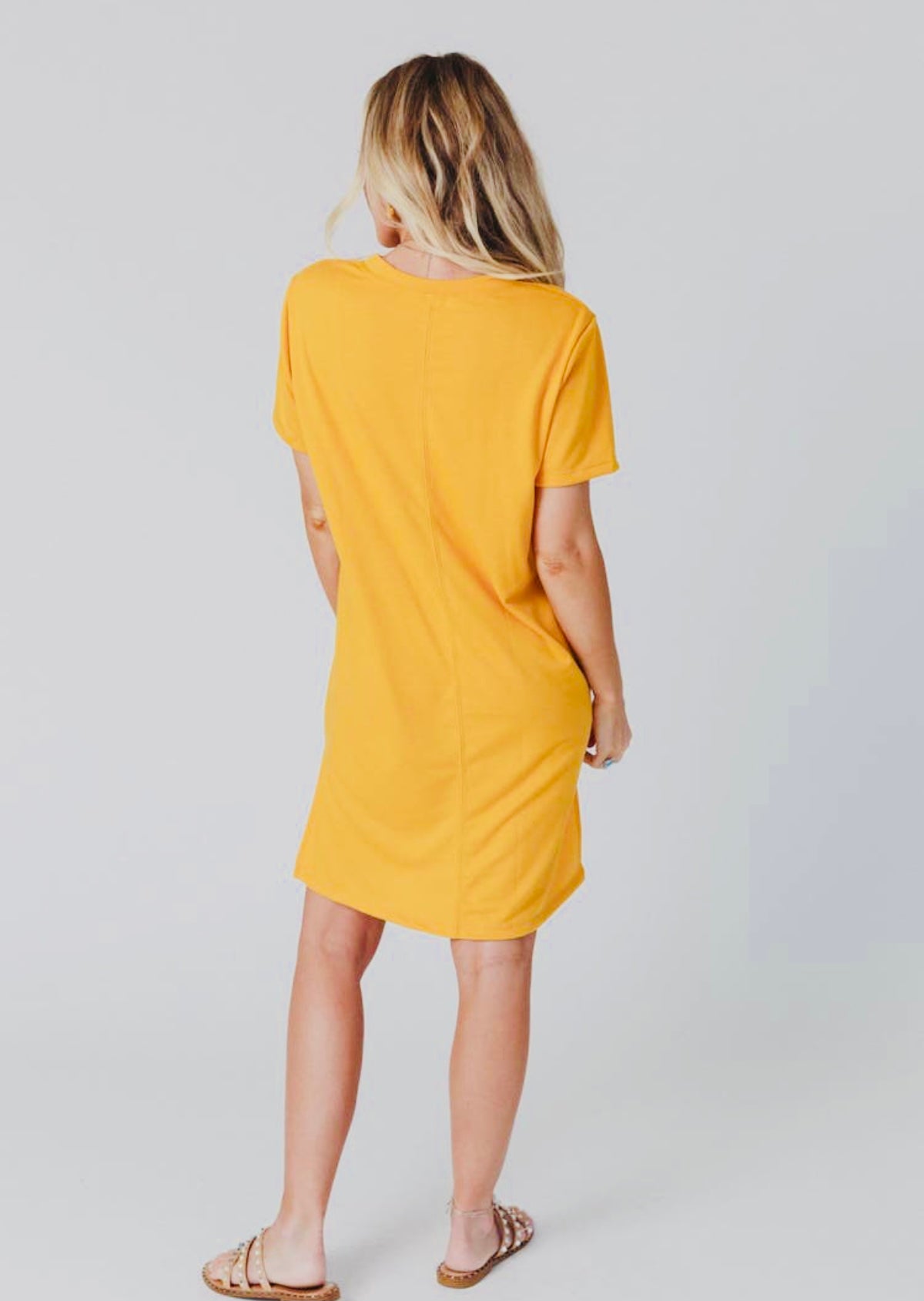 On The Daily Oversized Slit Tee Dress