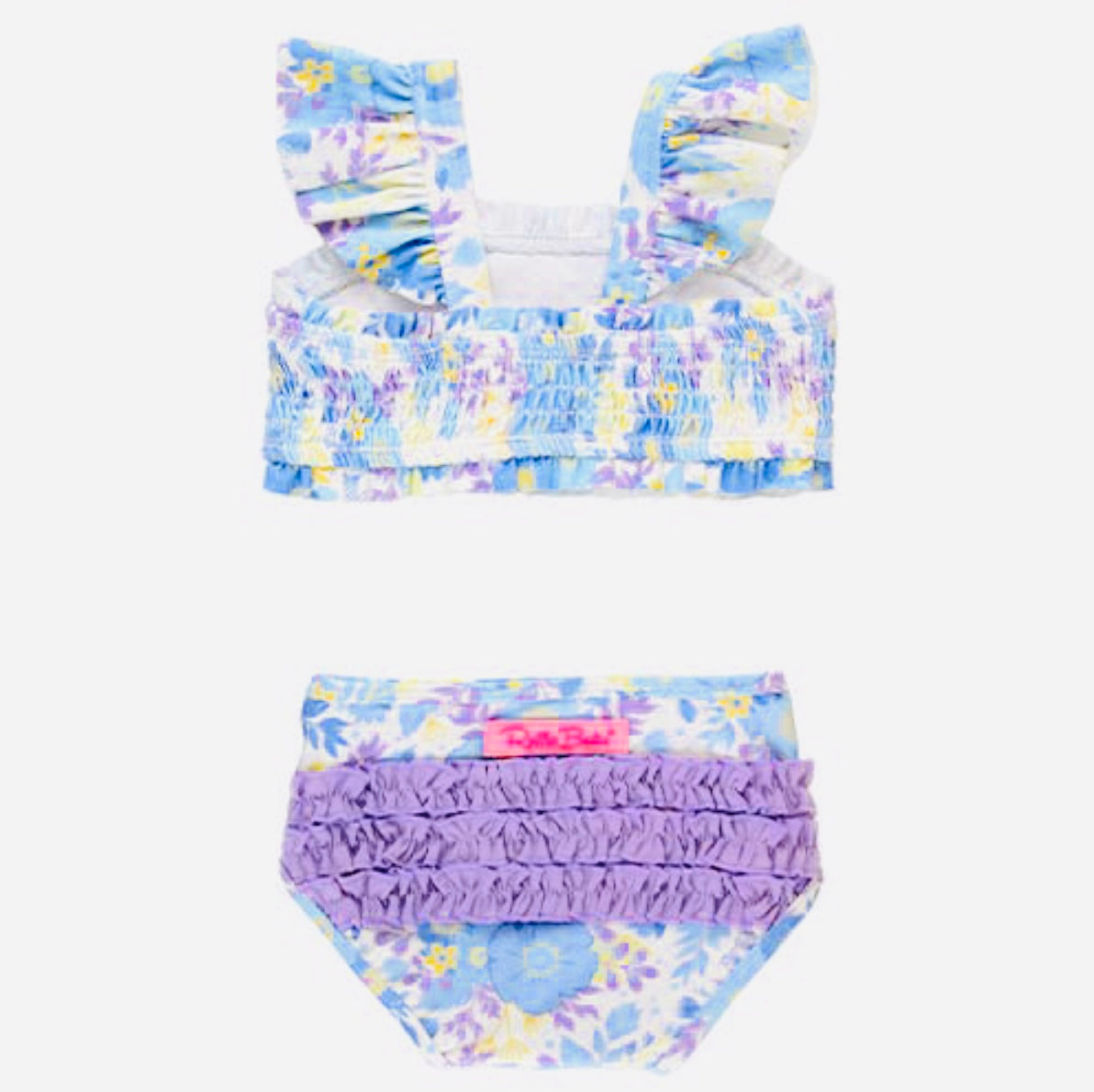 Pristine Blooms Smocked Bikini
