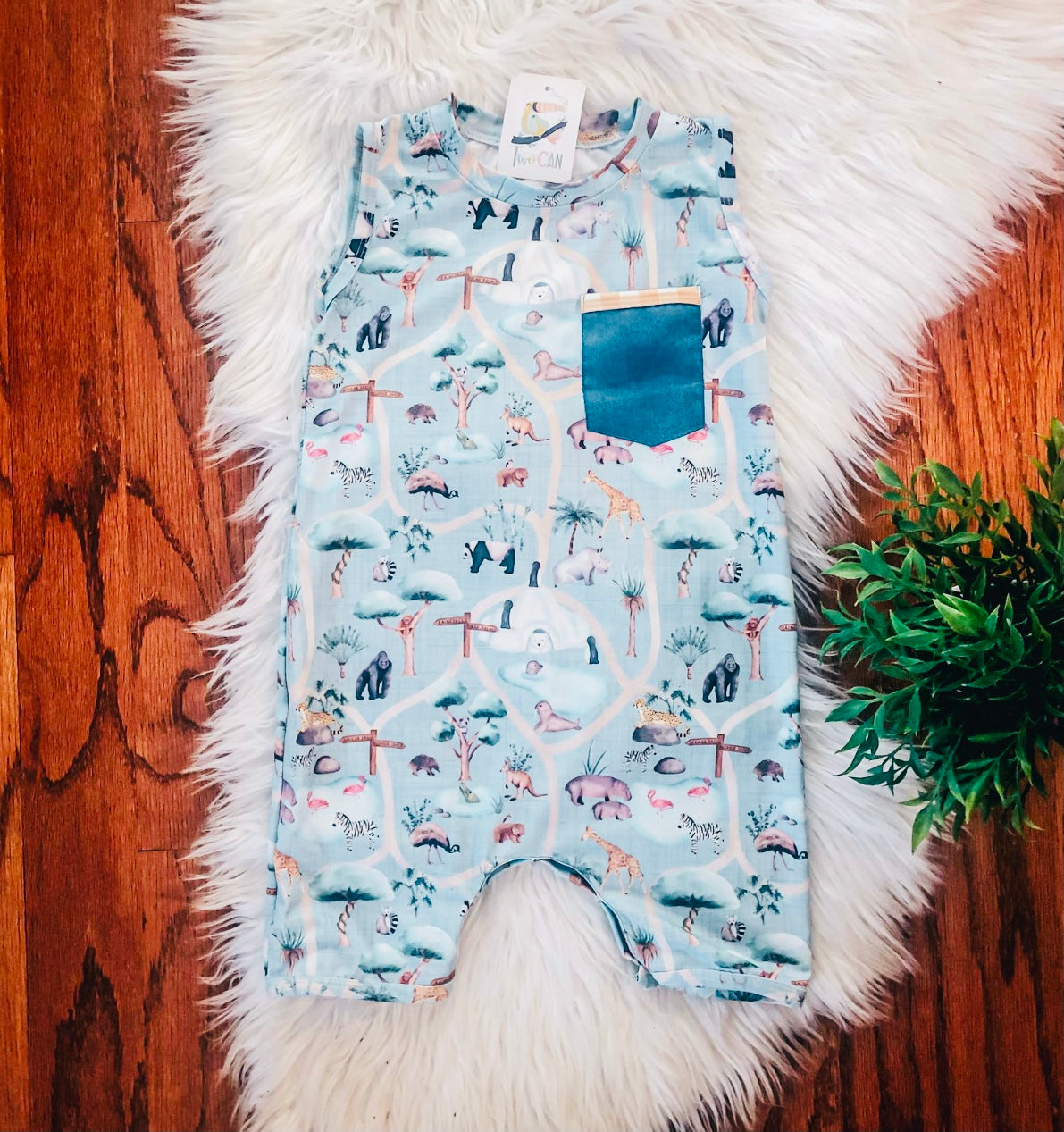 Zooin’ It Tank Infant Romper