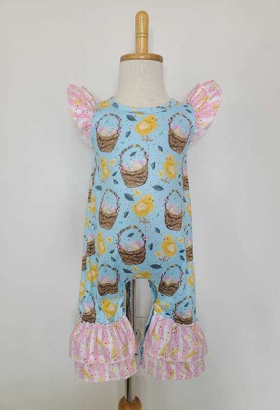 Easter Chick Baby Romper