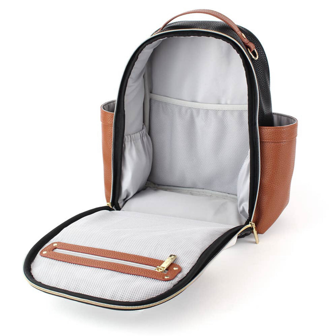 Coffee & Cream Itzy Mini diaper bag backpack