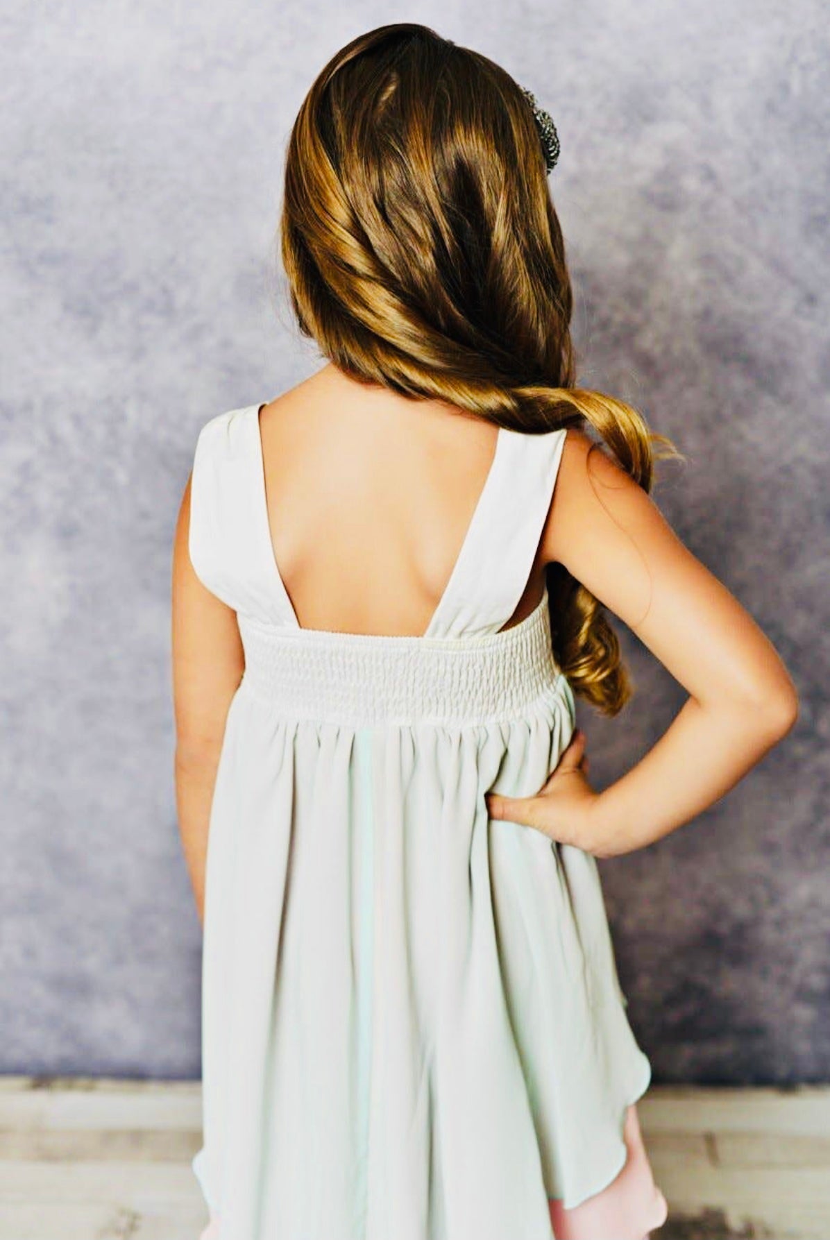 Pink Pastel Hi-Low Dress