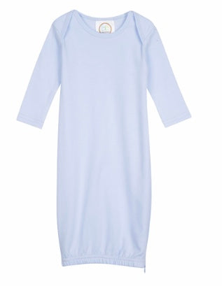 Blank Unisex Long Sleeve Infant Gown with Hidden Zipper