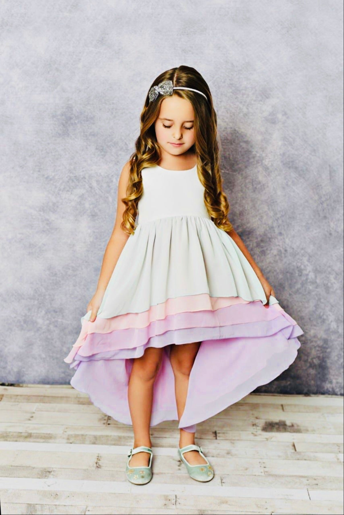 Pink Pastel Hi-Low Dress