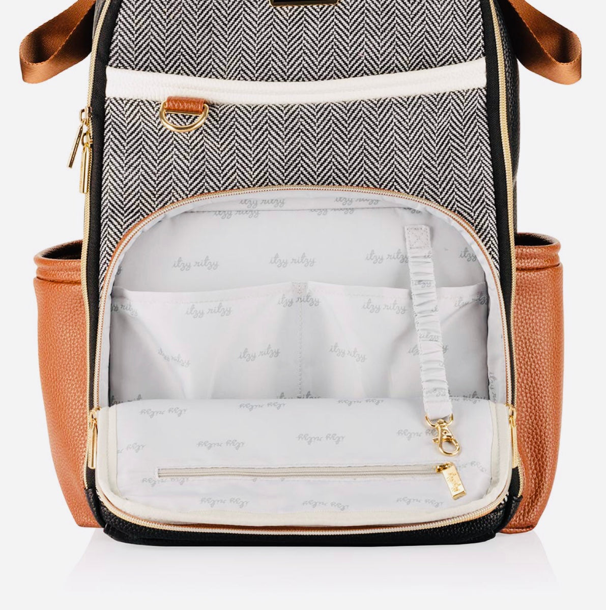 Coffee & Cream Boss Plus Diaper Backpack Bag