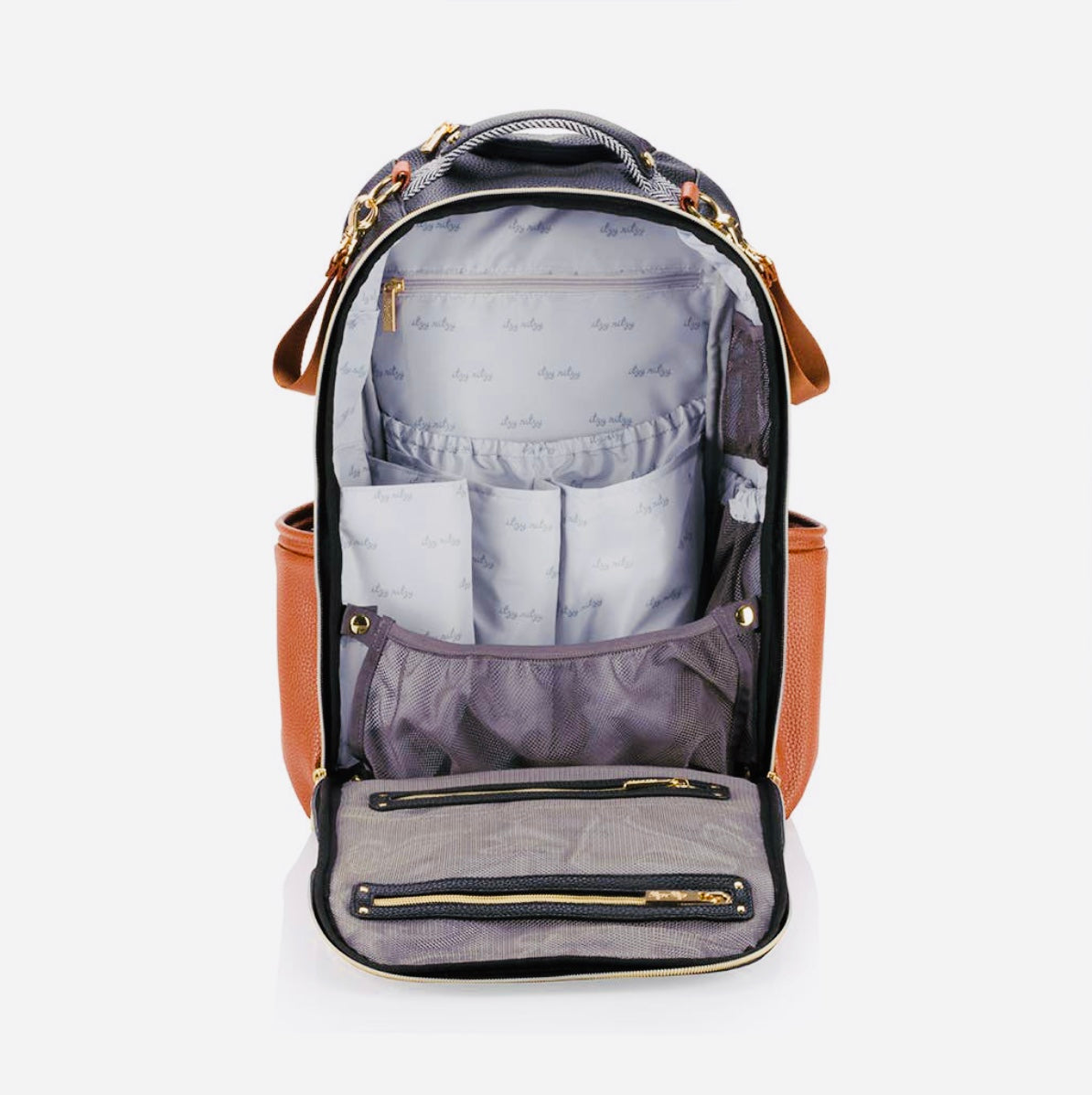 Coffee & Cream Boss Plus Diaper Backpack Bag