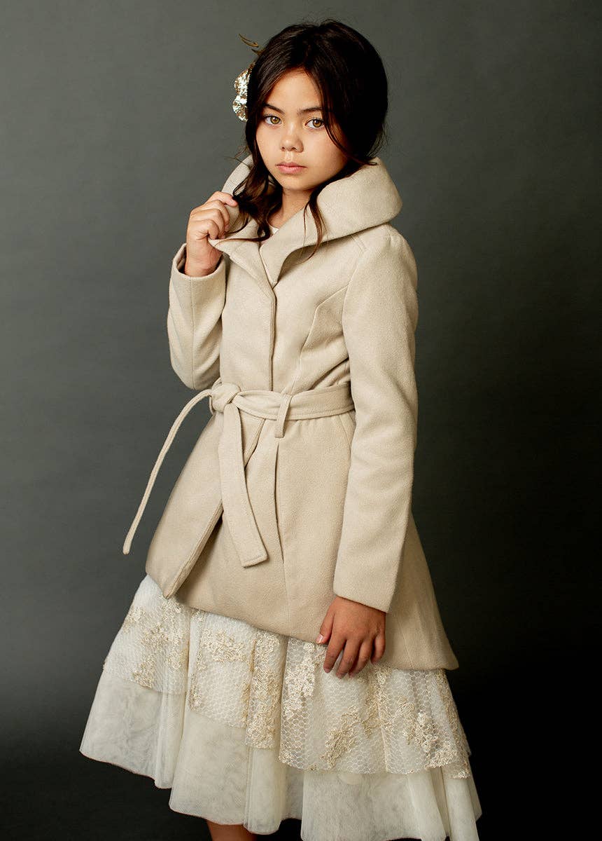Joyfolie - Kid's Neve Jacket in Oat