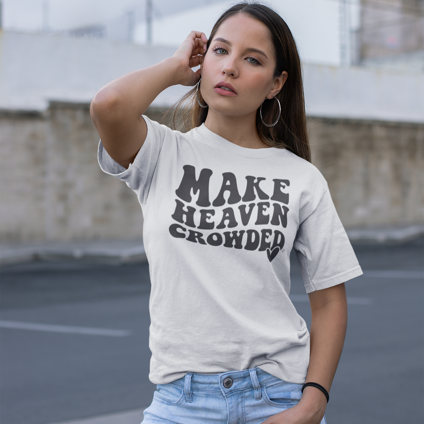Never Lose Hope Designs - Make Heaven Crowded Christian Graphic Tee