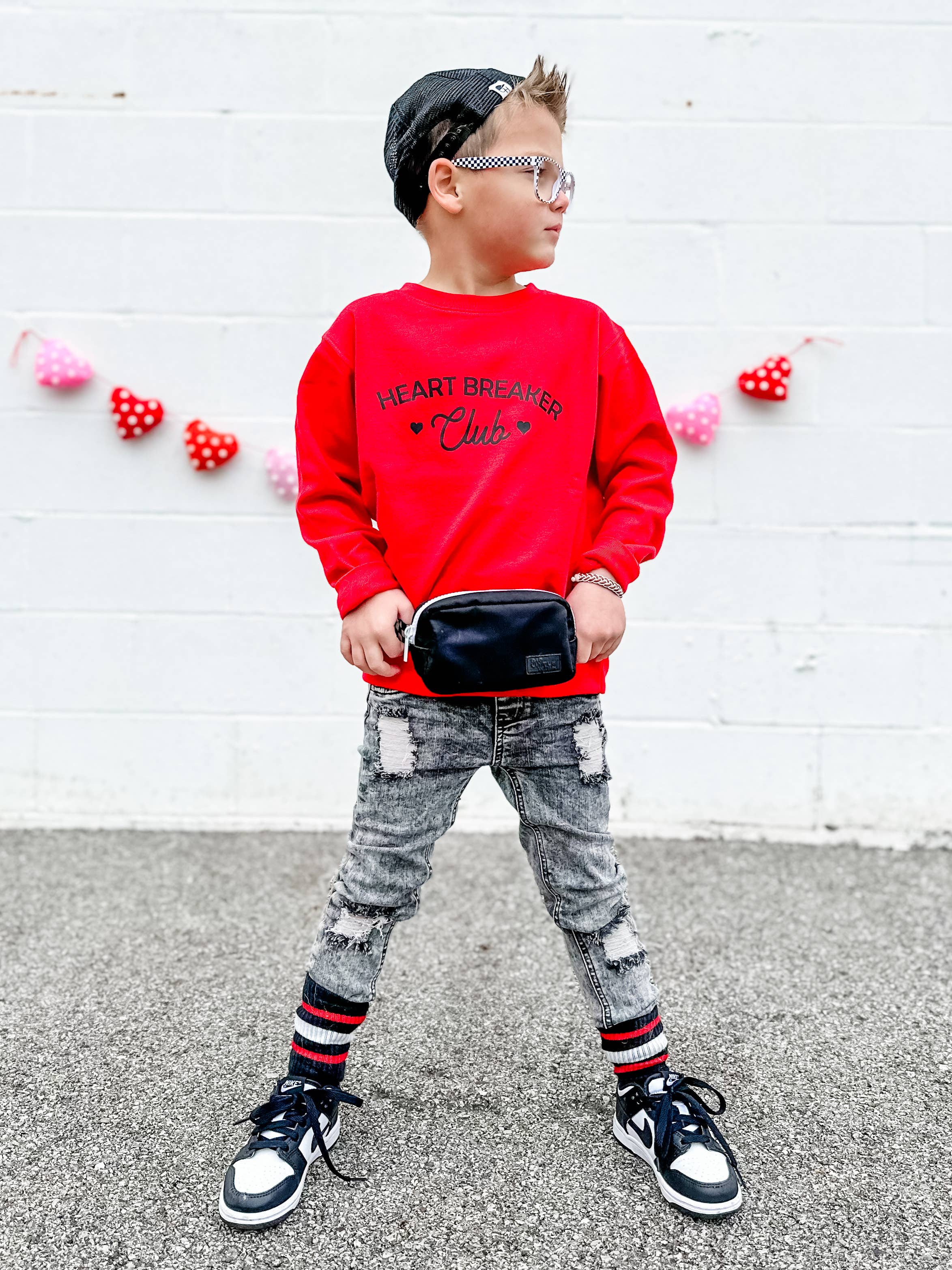 Heart Breaker Club | Boys Valentines Day Sweatshirt