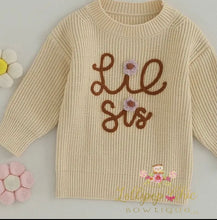Load image into Gallery viewer, Girls “Little Sis” Sweater
