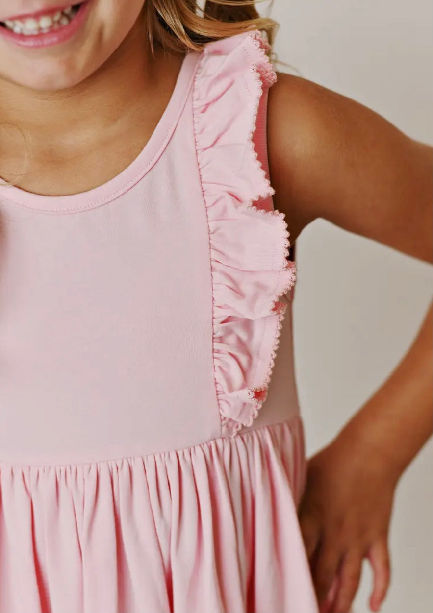 Girls Pink Bella Twirl Dress