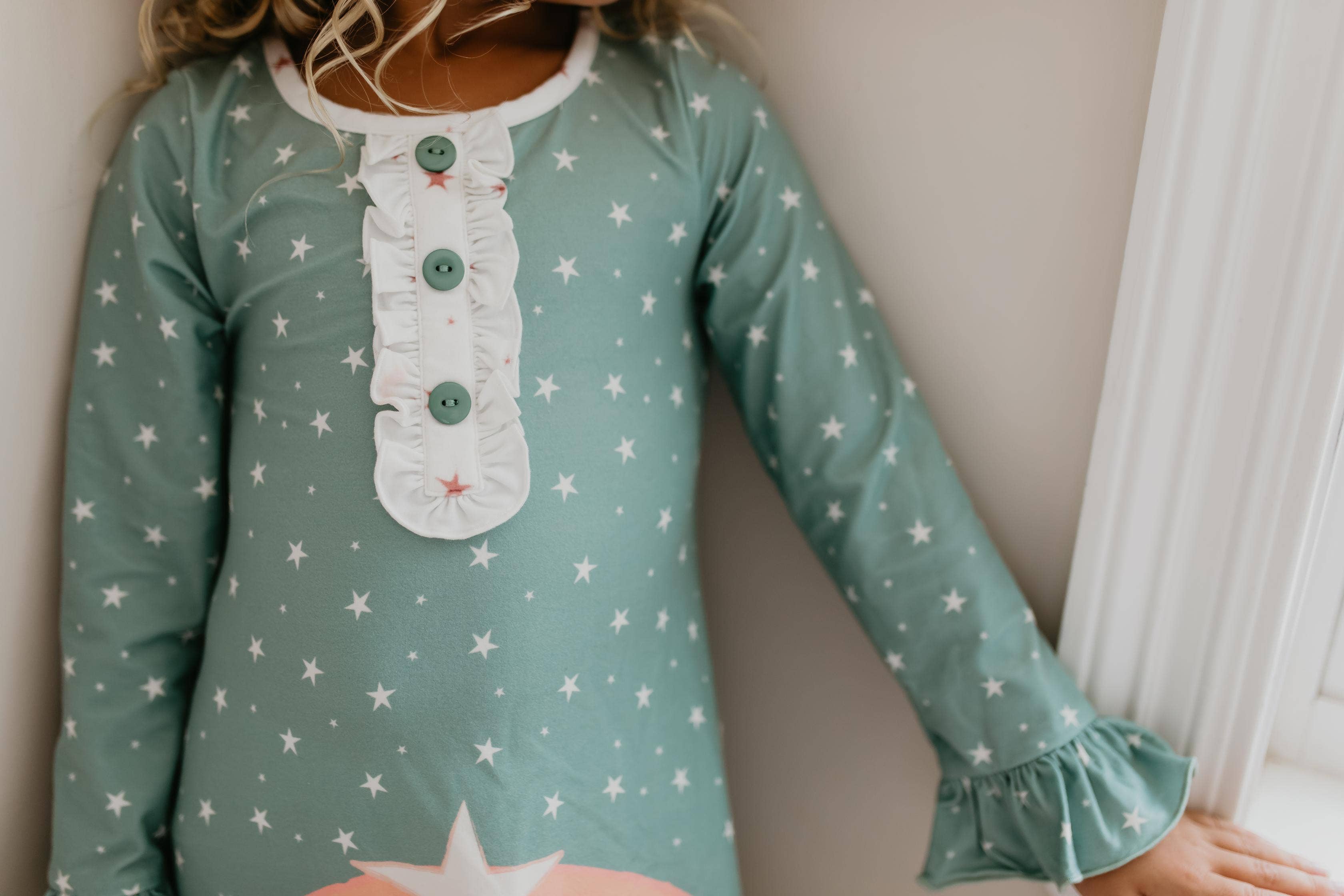 Oopsie Daisy - Kids Christmas Holiday Nativity Ruffle Lounge Play Gown