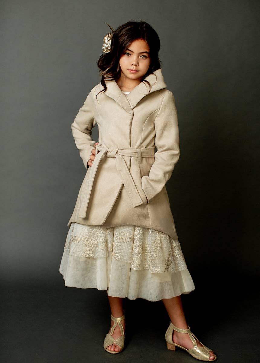 Joyfolie - Kid's Neve Jacket in Oat