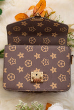 Load image into Gallery viewer, Brown Star Printed Inspired Purse
