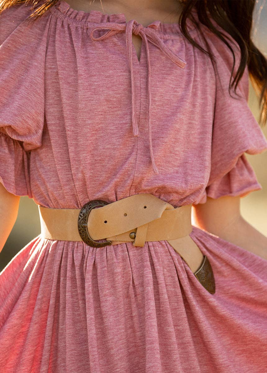 Joyfolie - Kid's Gwenola Dress in Heather Rose