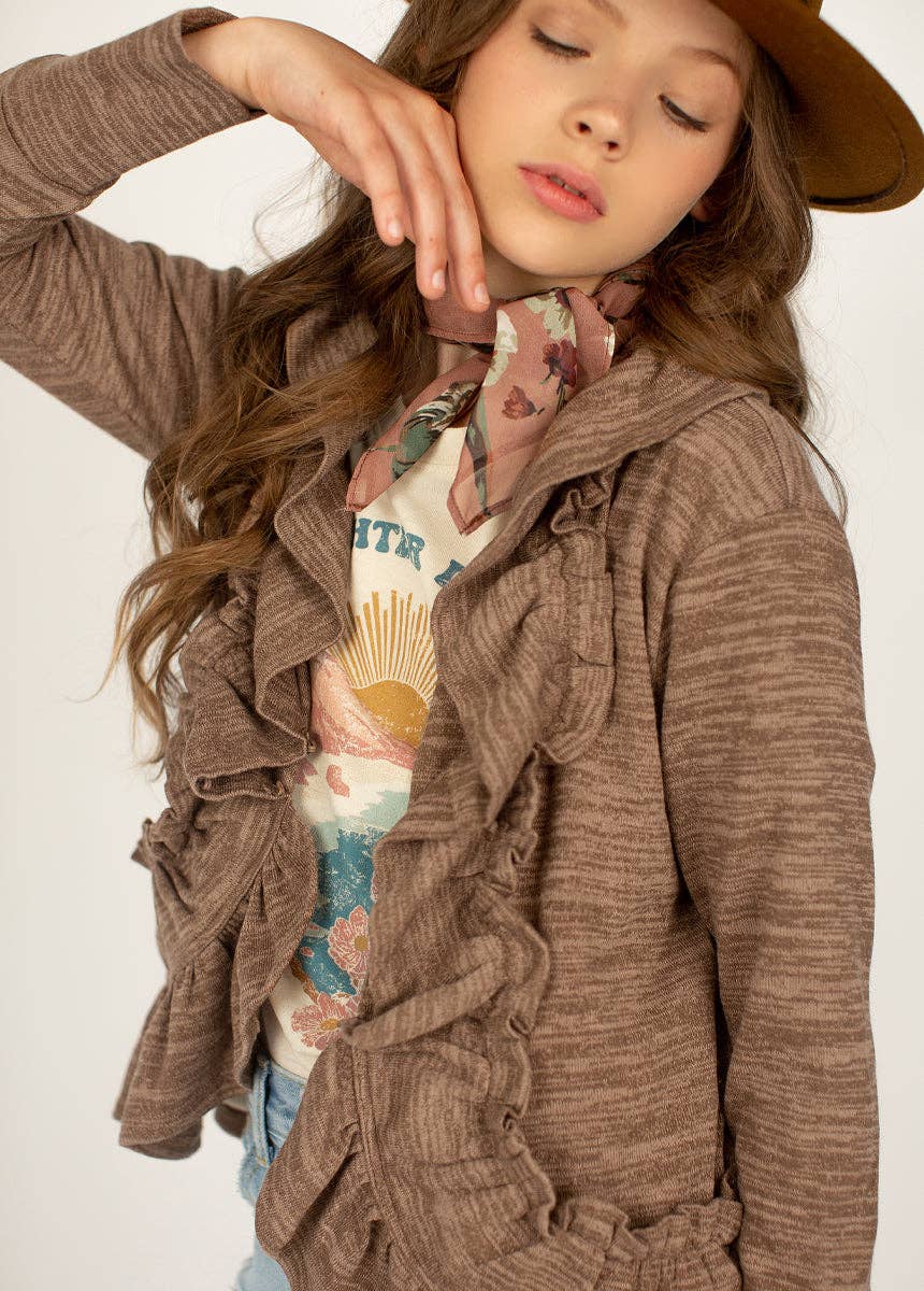 Joyfolie - Kid's Trinity Jacket in Chestnut