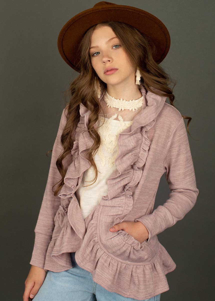 Joyfolie - Kid's Trinity Jacket in Dusty Lilac