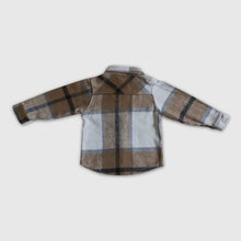 Load image into Gallery viewer, Khaki Plaid Pocket Flannel
