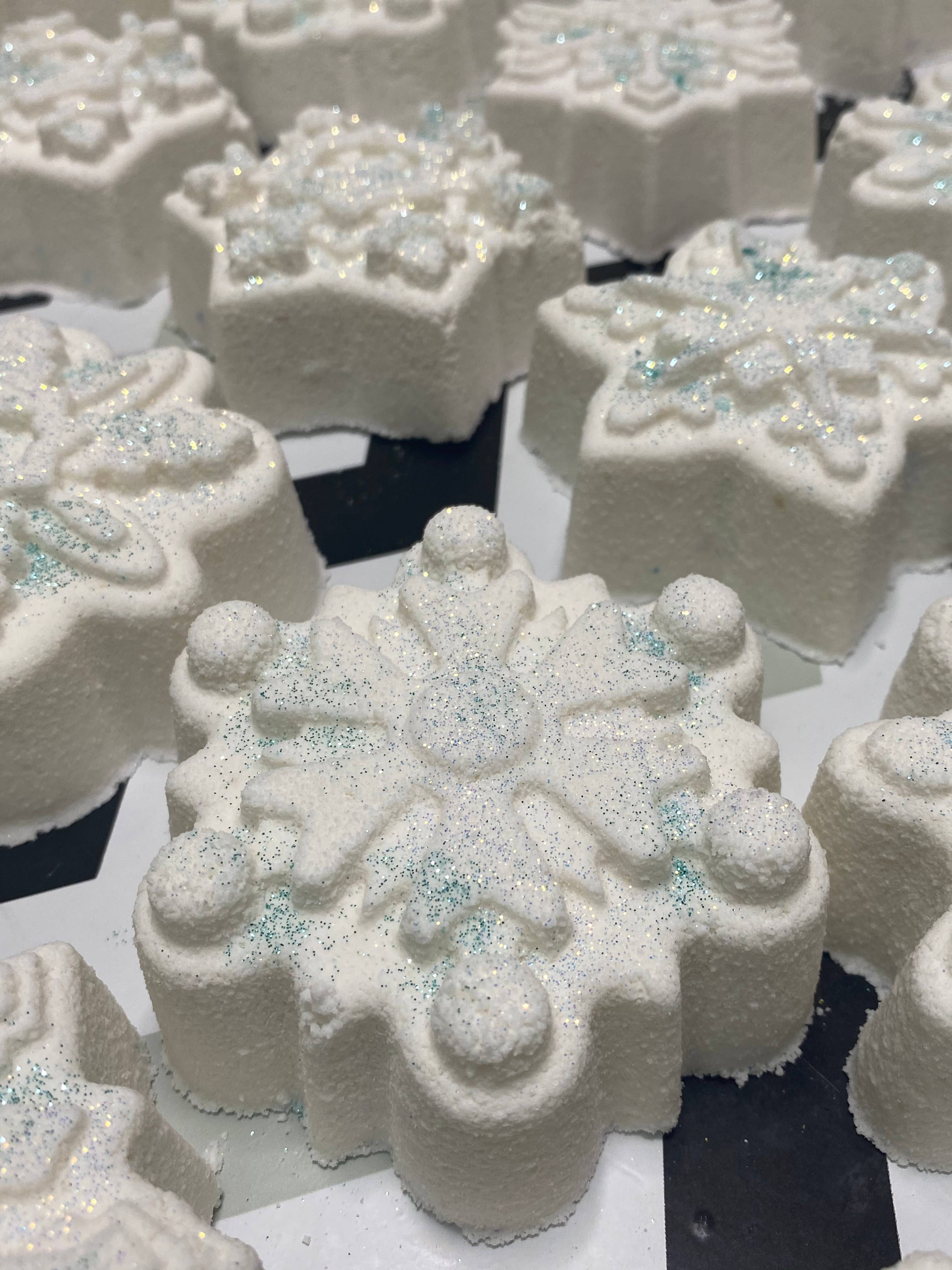 Inspiration Soap Co. - Snowflake Bath Bomb | Winter Bath Bombs for Holidays