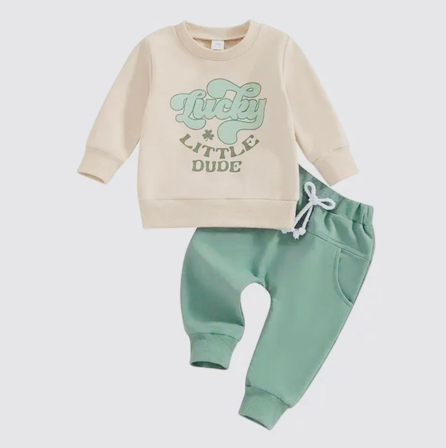 St. Patrick’s Day Loungewear “Lucky Little Dude”