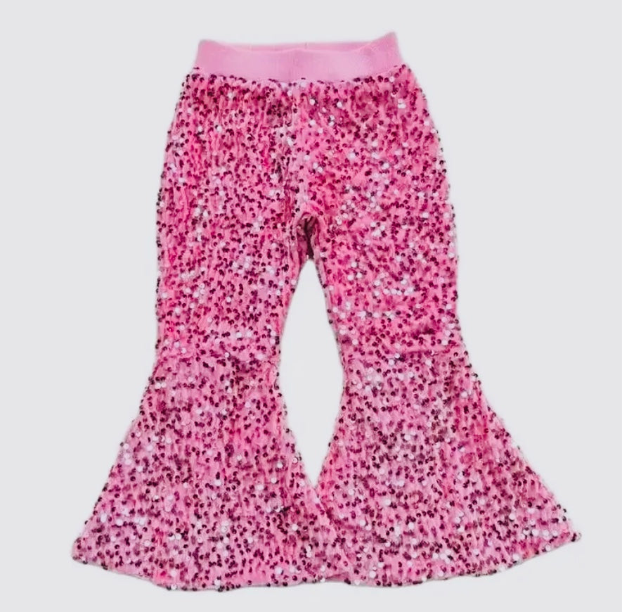 Deluxe Lined Sequin Bell Bottoms