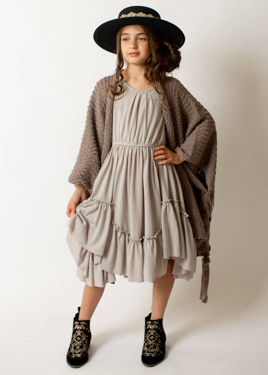 Joyfolie - Kid's Adrianna Dress in Dove